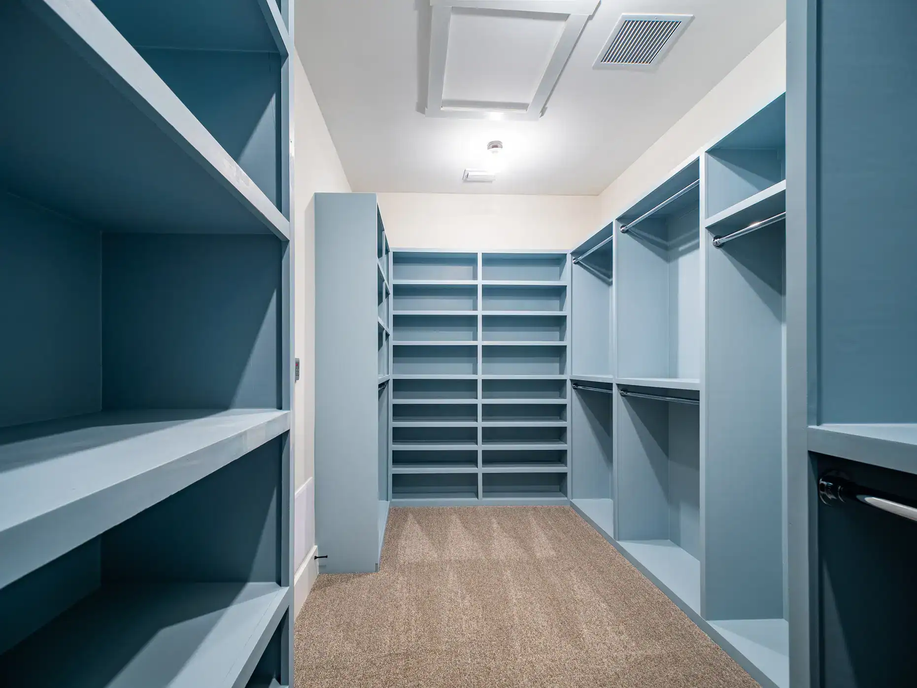 Blue Custom Closet Design Broward County Florida