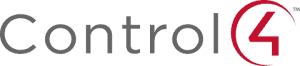Control4 logo. The word "Control" is in gray, followed by a large red number 4 encircled by a partial red arc on the right—perfect for showcasing smart windows treatments in Miami-Dade County, FL.