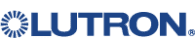 Lutron logo featuring a blue circular sunburst design to the left of the word "LUTRON" in bold, blue uppercase letters—ideal for FL homes and popular with windows treatments Miami-Dade County professionals.